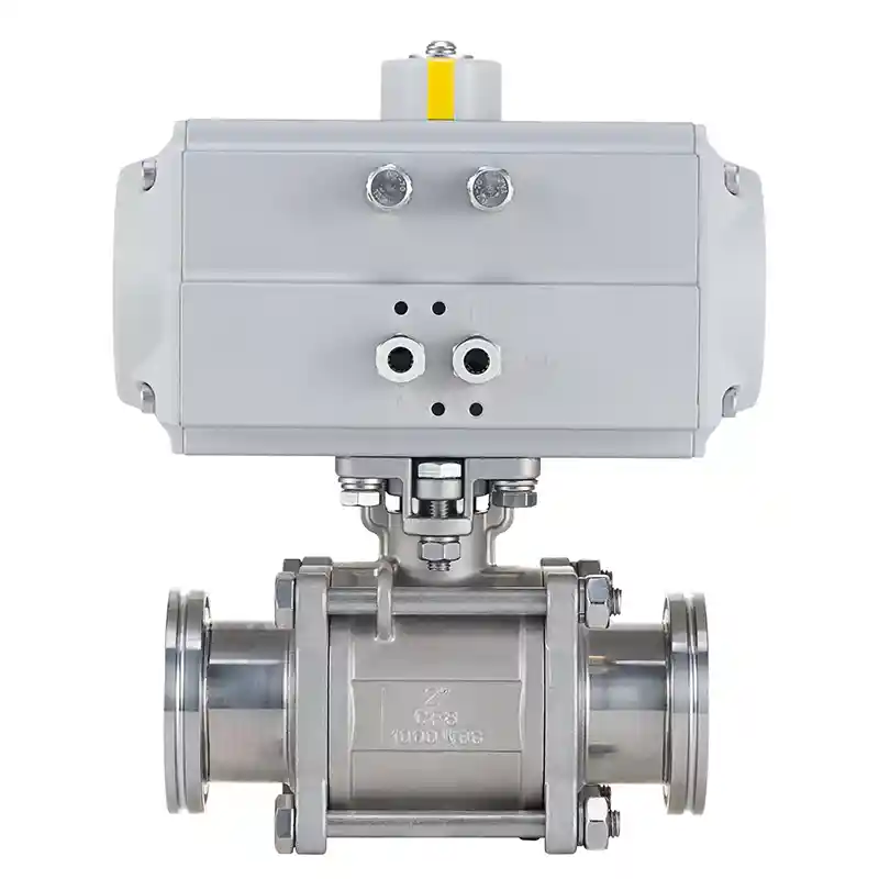 Pneumatic 3-piece Vacuum Ball Valves